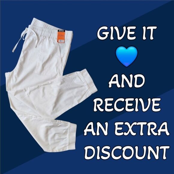 Buffalo David Bitton Women's Cream Jogger Pants Soft Pull-On Waist Plus Size XXL - Picture 11 of 11